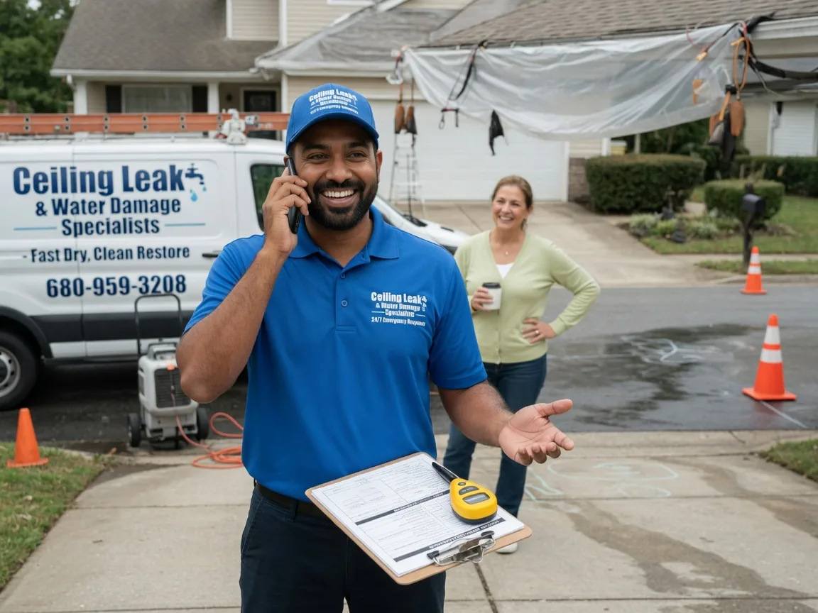 Ceiling Leak Cleanup Aldie, VA FAQs